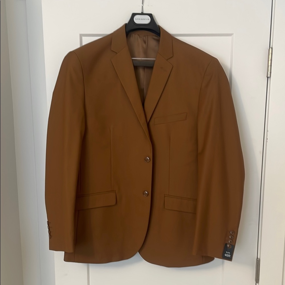 Alain Dupetit Men’s slim Fit Cocoa Brown Suit